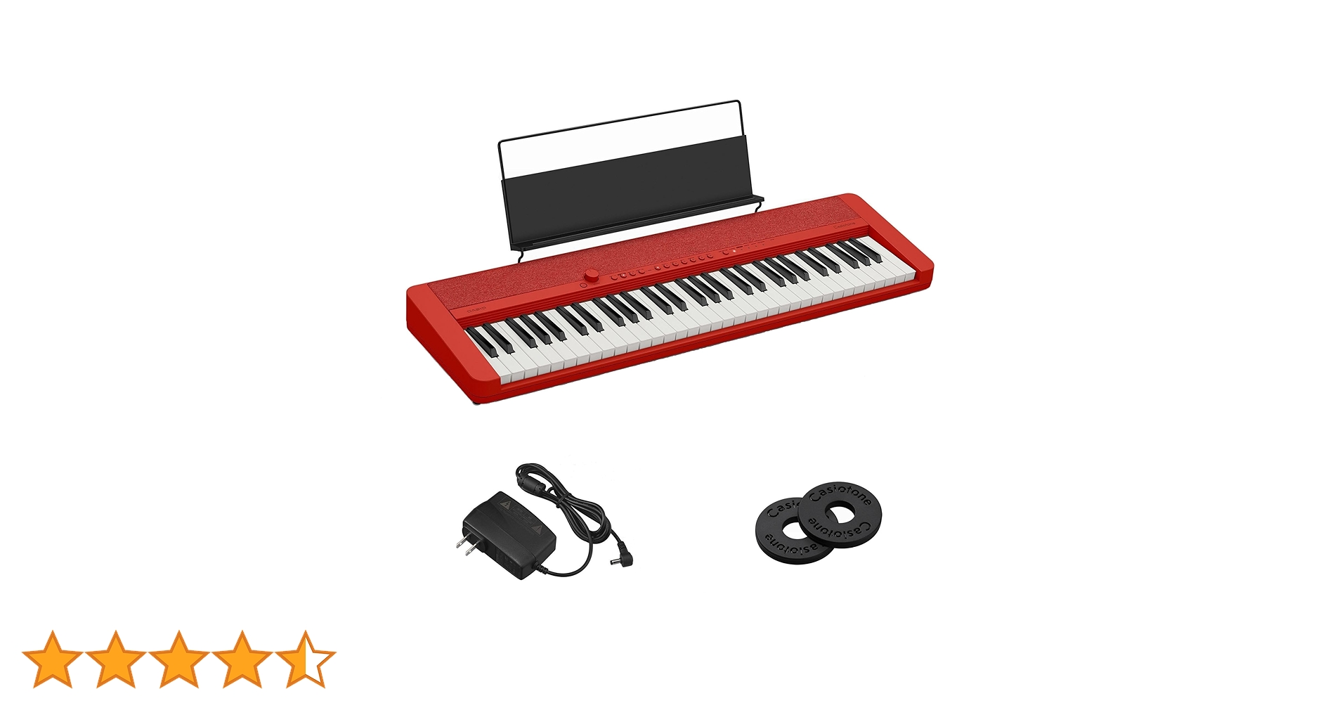 CASIO CT-S1RD 61鍵 電子オルガン Casio CT-S1RD 61-Key Portable Keyboard with Touch Response